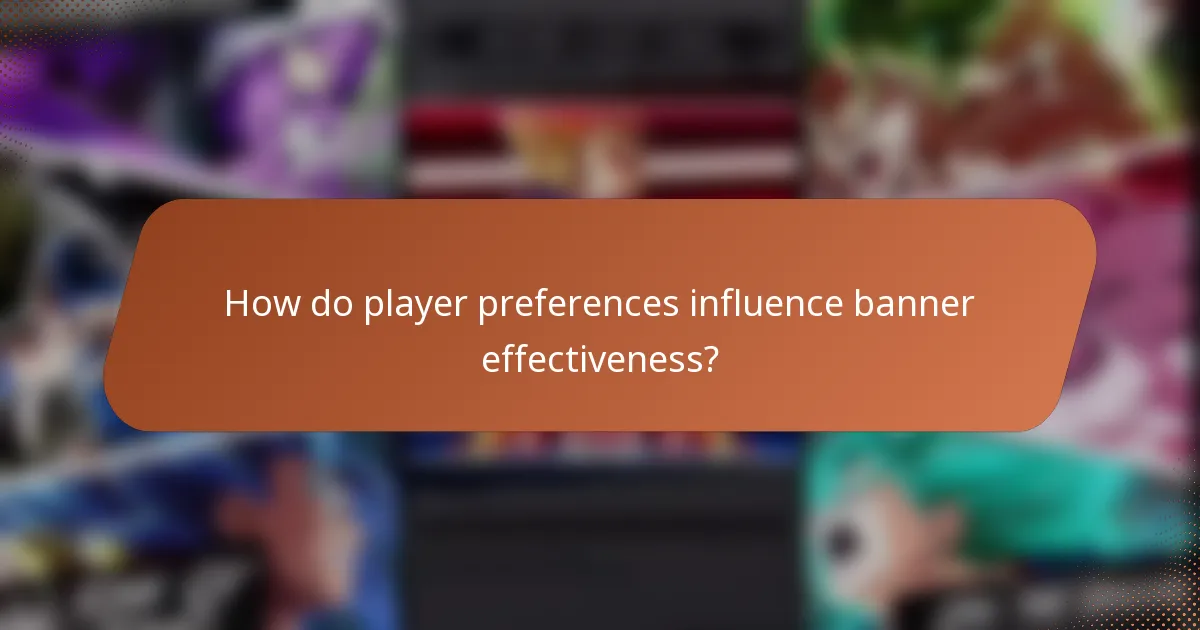 How do player preferences influence banner effectiveness?